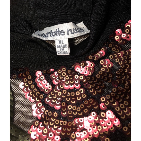 Charlotte Russe holiday sequence mesh dress - Picture 5 of 6